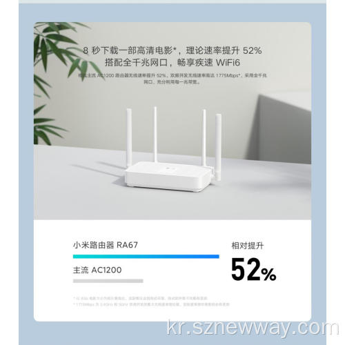 Xiaomi WiFi Mi 라우터 RA67.